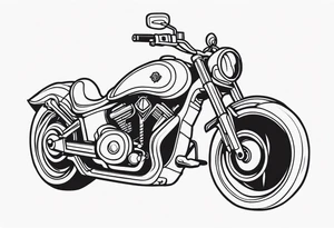 Octoboss motorcycle tattoo idea