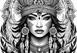 Pachamama simple tattoo idea