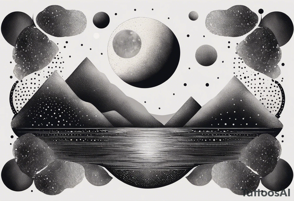 sacred moon tattoo idea