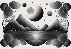 sacred moon tattoo idea