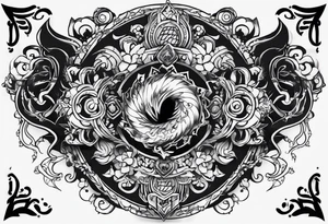 small tattoo to go on the back of the neck of the curse mark from naruto tattoo idea