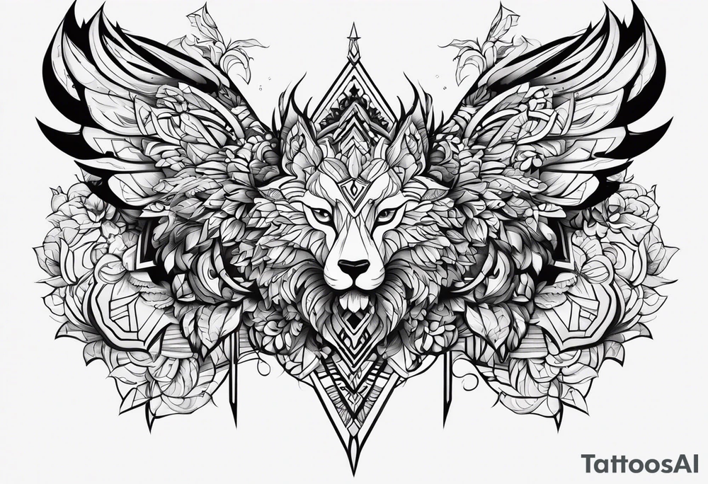 Гриб кордицепс tattoo idea