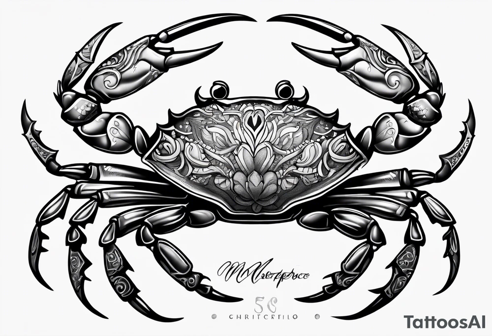 Crabs chicano tattoo idea