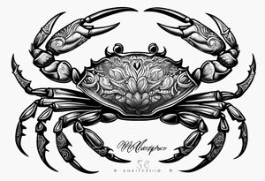 Crabs chicano tattoo idea