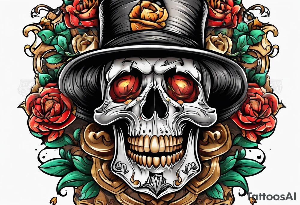 dead inside happy outside tattoo idea