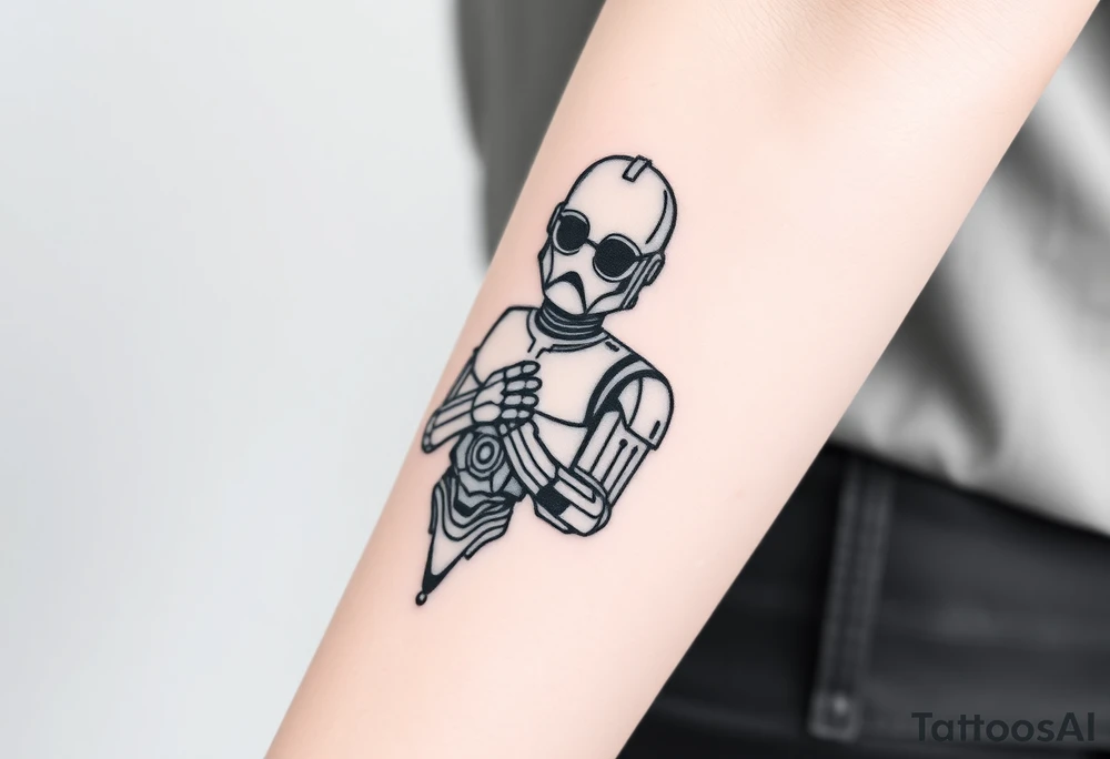 C3po from starwars tattoo idea