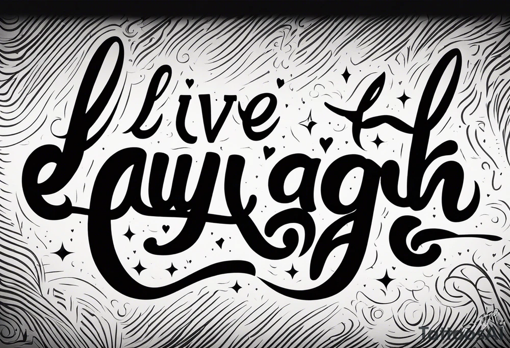 Live Laugh Love tattoo idea