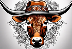 Texas longhorns and A&M Aggies tattoo idea
