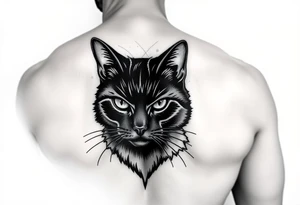Black Cat tattoo idea