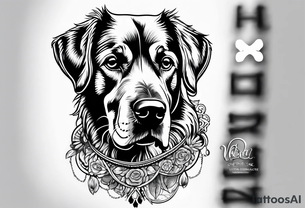 My dog tattoo idea