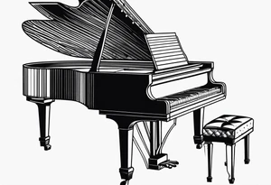 piano, musique tattoo idea