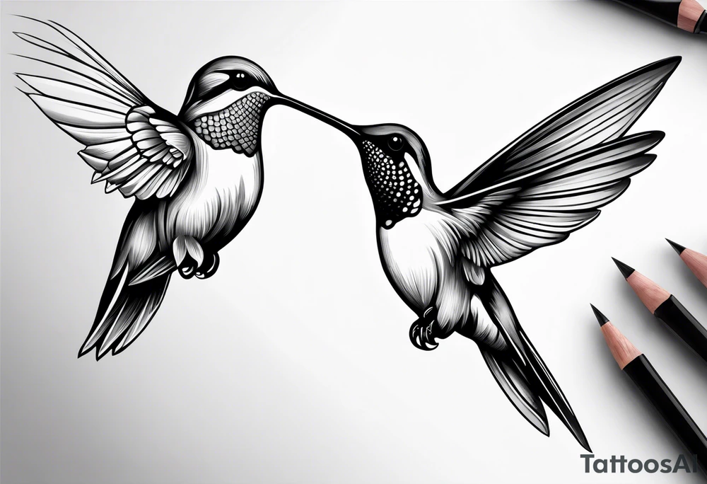 hummingbird tattoo idea