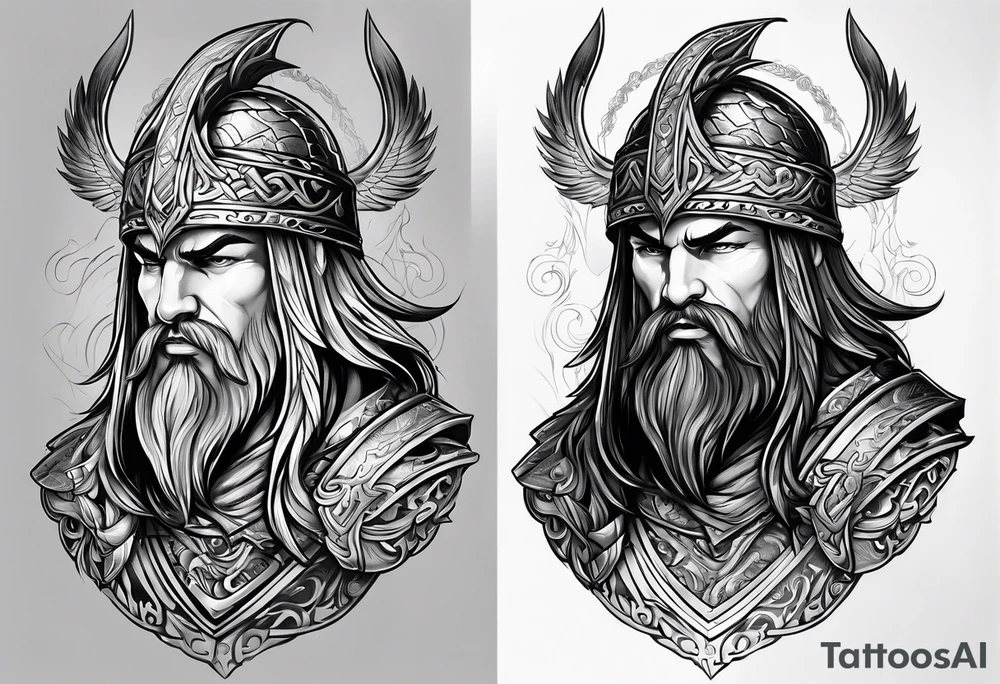 Valhalla entrance tattoo idea