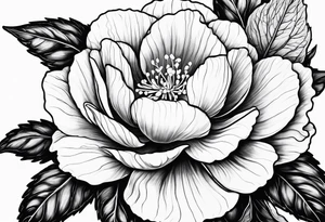 Begonia flower tattoo idea
