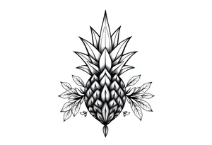 Majestic crown, pineapple ,vagina, anus tattoo idea