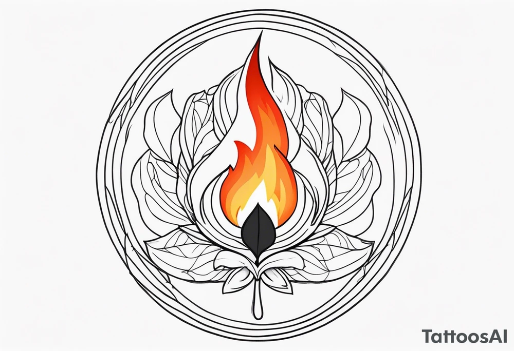gentle fire tattoo idea
