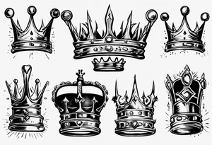 a kings crown tattoo idea