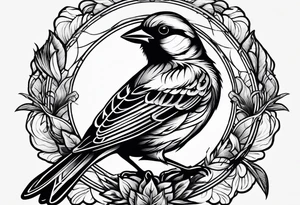 vintage sparrows tattoo idea