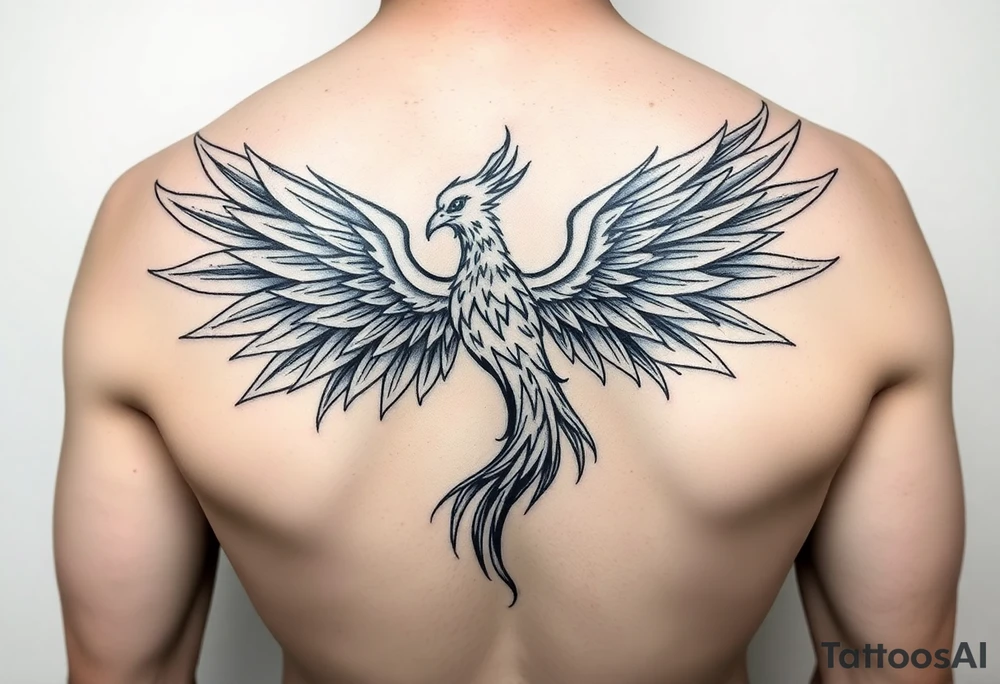 phoenix aesthetic unique anime theme blazing tattoo idea