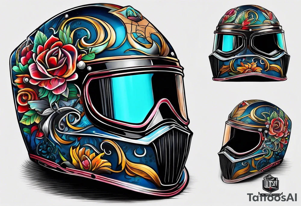 Welding helmet tattoo idea