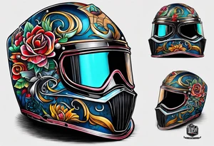 Welding helmet tattoo idea