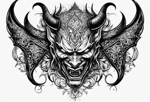 devil tattoo for the back tattoo idea