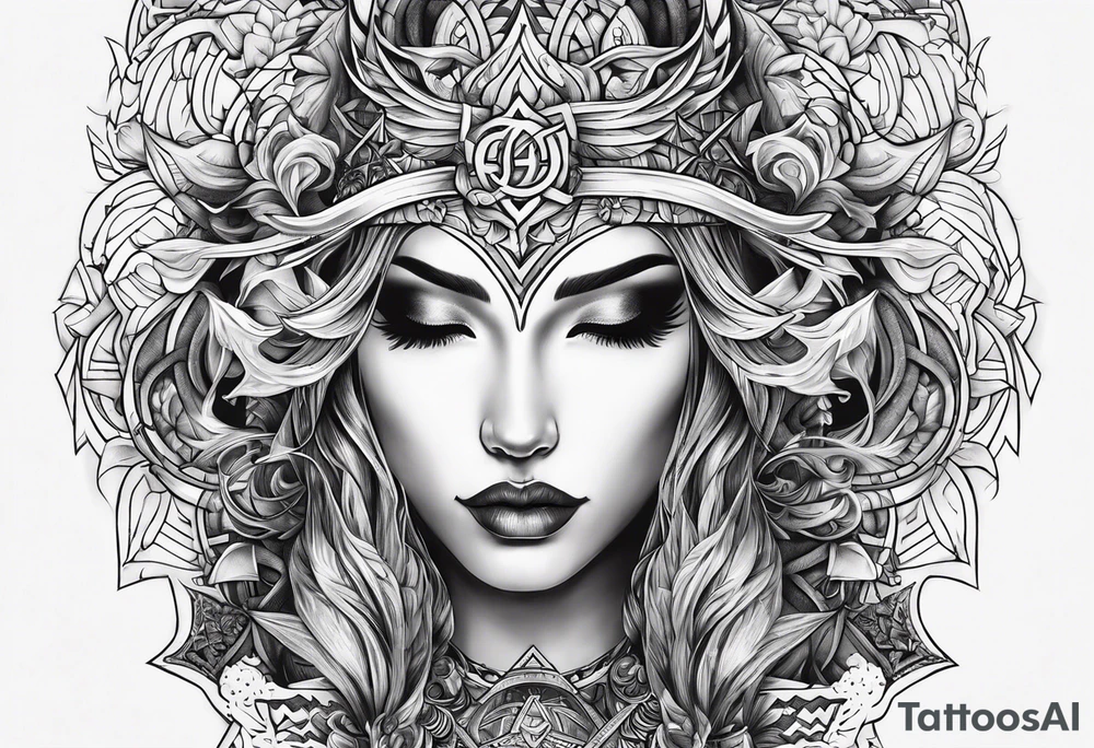 Law of good and evil tattoo idea