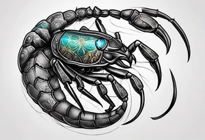 scorpion third eye tattoo idea