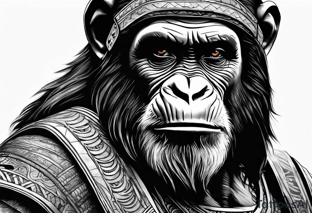 Caeser from planet of the apes tattoo idea