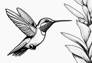 astronaut riding a hummingbird tattoo idea