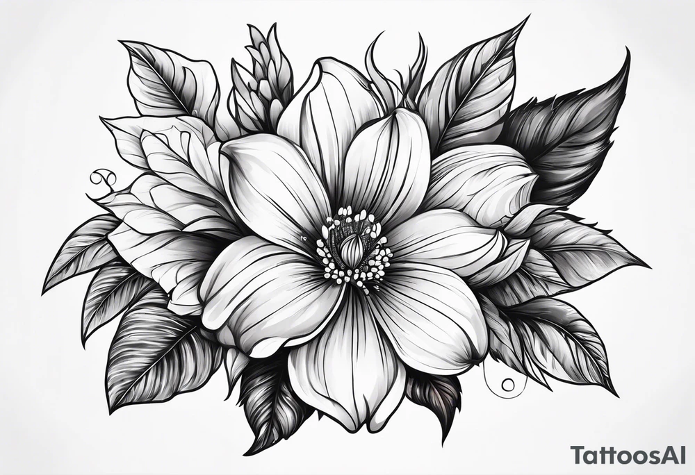 Flowers on finger tattoo idea