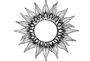Sun tattoo idea