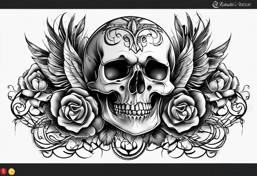 skull tattoo idea