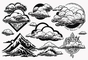 Akatsuki cloud tattoo idea