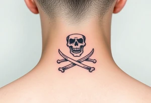 Blackbeards Jolly Roger tattoo idea