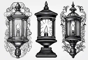 Street lamp tattoo idea