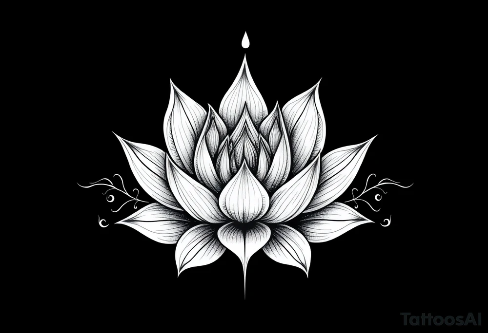 Water lily, earth, air, fire, water, tree, wiccan tattoo idea