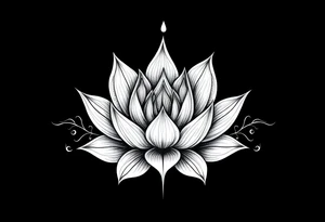 Water lily, earth, air, fire, water, tree, wiccan tattoo idea