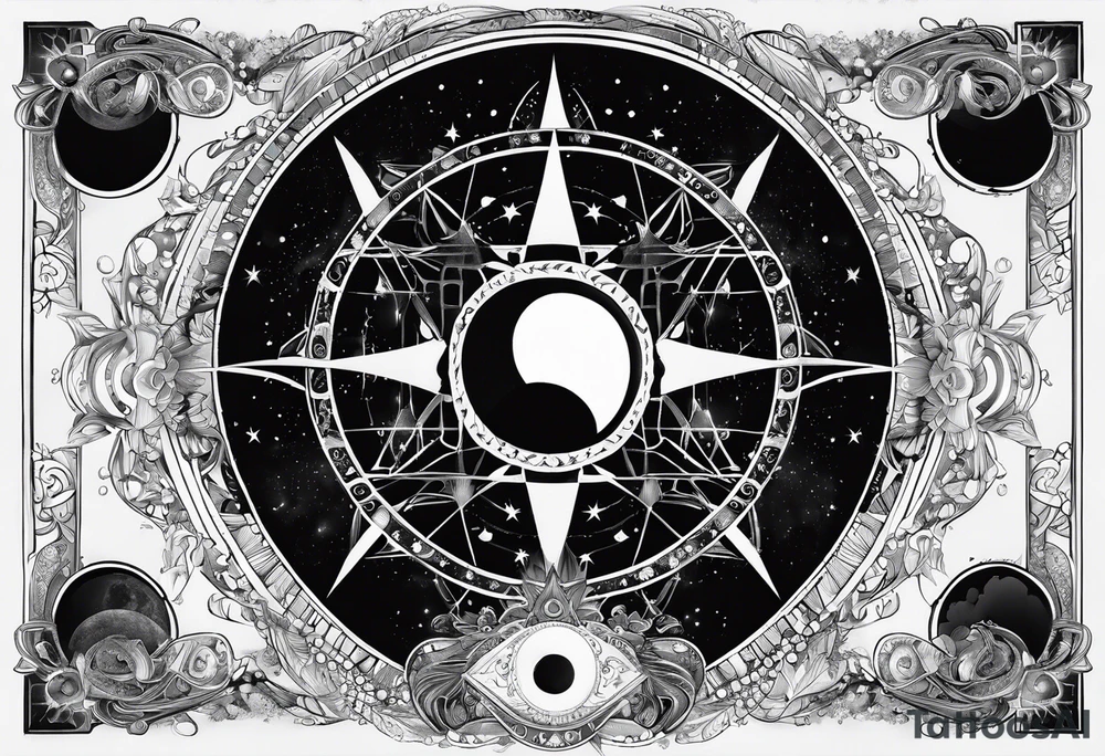 Astrology, Gemini, Natal Chart, angelic, soul mates, vision, planetary, the moon, third eye, armband tattoo idea