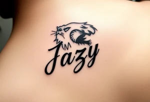 remembrance of a deceased bestfriend with the name Jazy incorporated tattoo idea