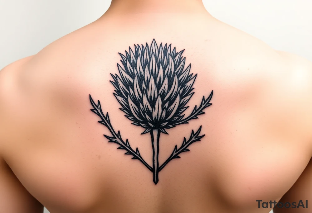 Scottish thistle tattoo idea