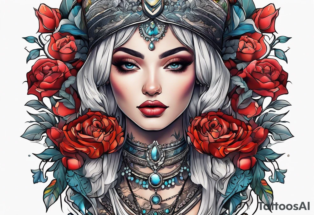 A lady tattoo idea