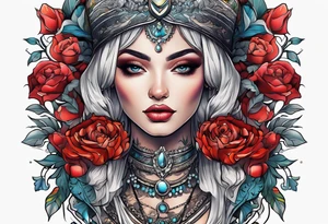 A lady tattoo idea