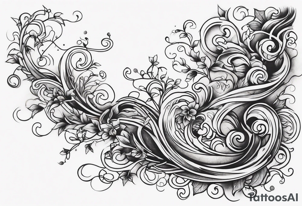 Vines crawling up the arm. tattoo idea