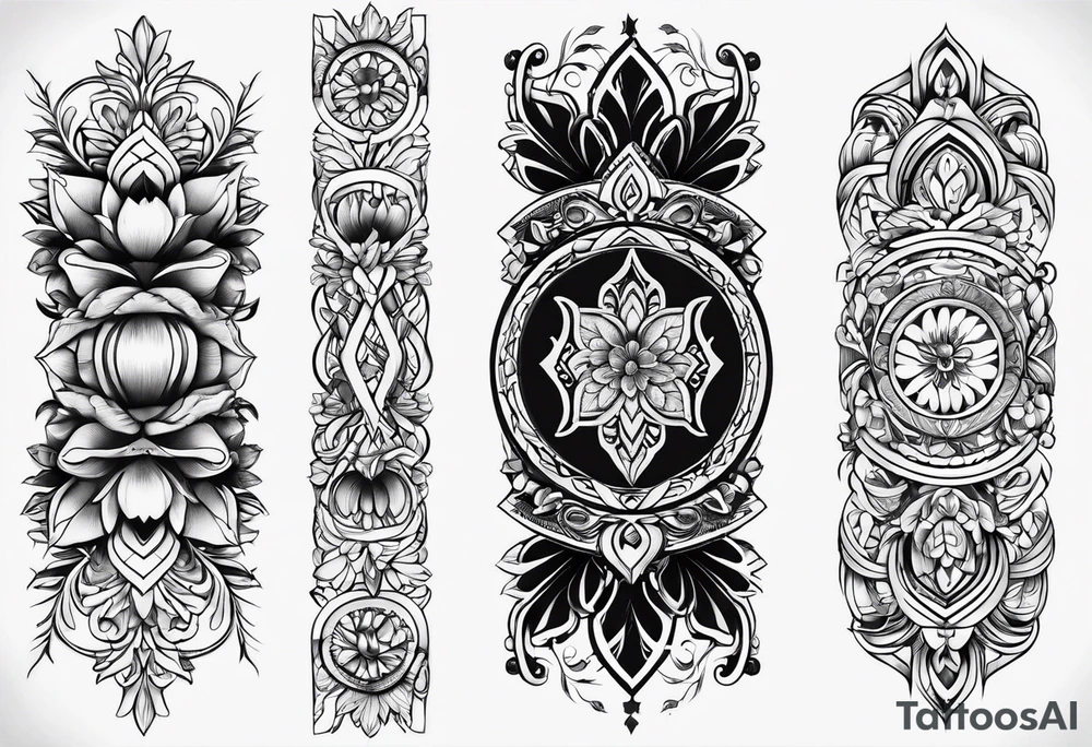 Line armband tattoo idea