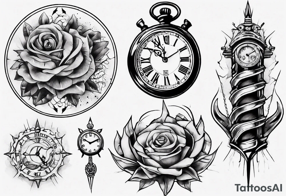 Reloj de arena tattoo idea
