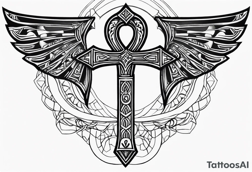 ankh, arm tattoo idea