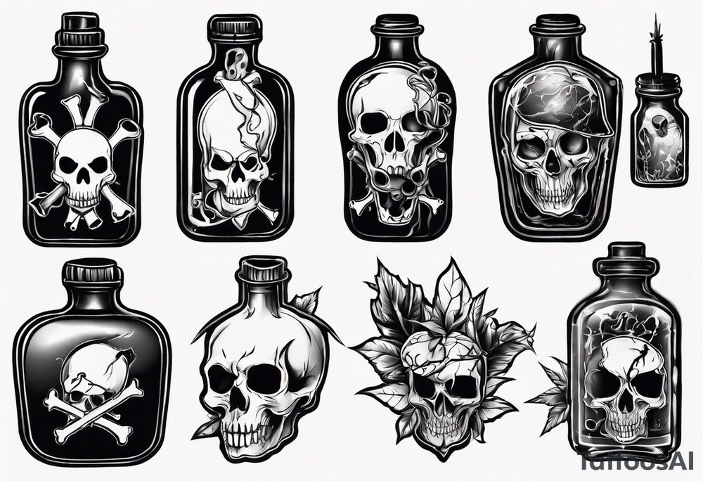 Poison bottle tattoo idea