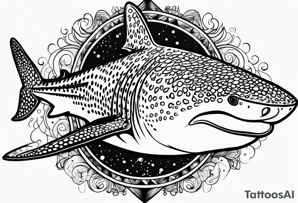 whaleshark, simple tattoo idea