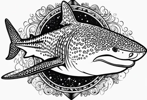 whaleshark, simple tattoo idea